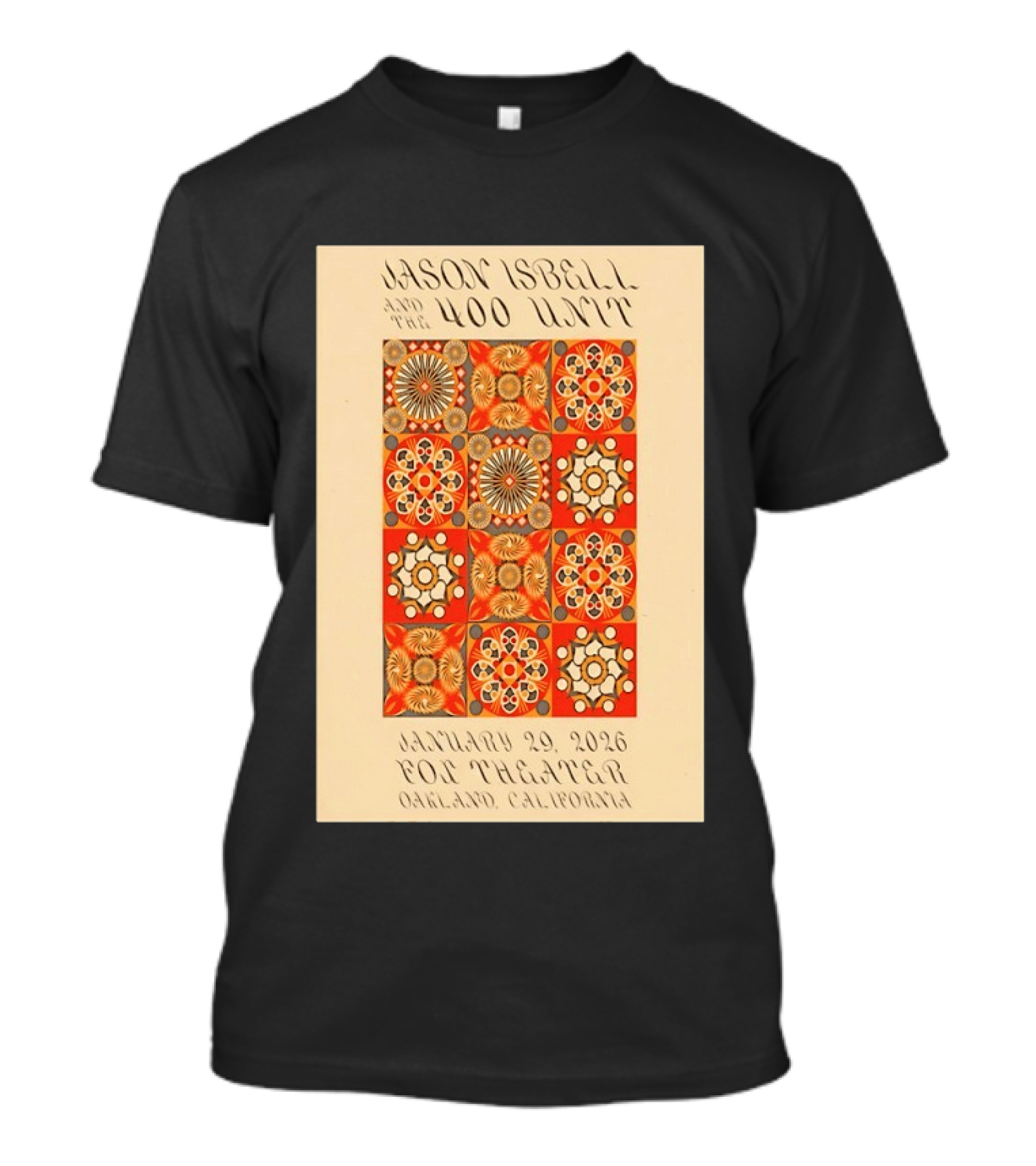 Jason Isbell And The 400 Unit January 29 2026 Fox Theater Oakland California T-Shirt