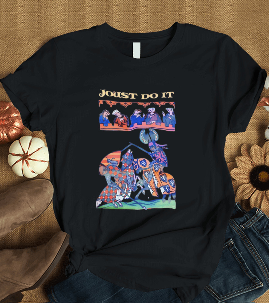 Joust Do It Medieval Knight Battle Scene T-Shirt
