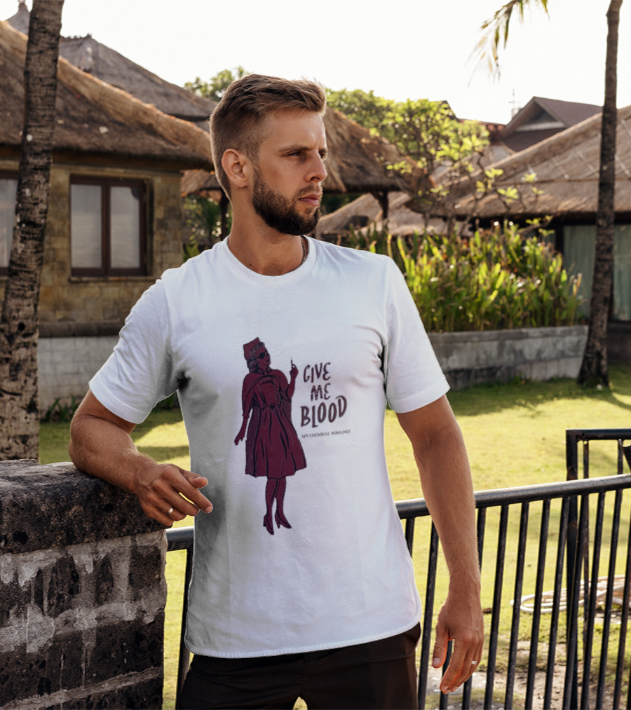 Give Me Blood Gothic Nurse Horror Halloween Costume T-Shirt