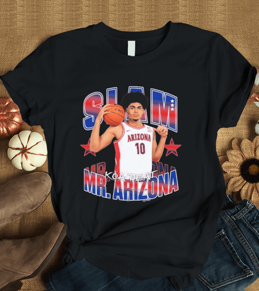 Koa Peat Arizona Basketball Slam Mr Arizona T-Shirt