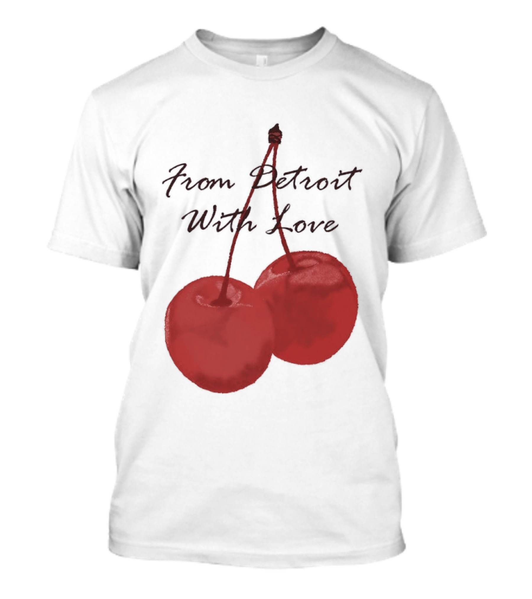 Detroit Lions From Detroit With Love Cherries T-Shirt