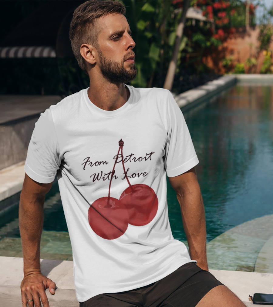Detroit Lions From Detroit With Love Cherries T-Shirt
