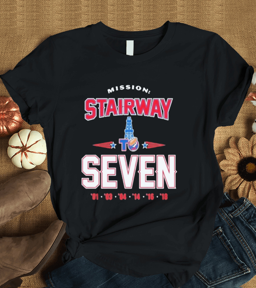Mission Stairway To Seven New England Patriots Quest For 7th Title T-Shirt