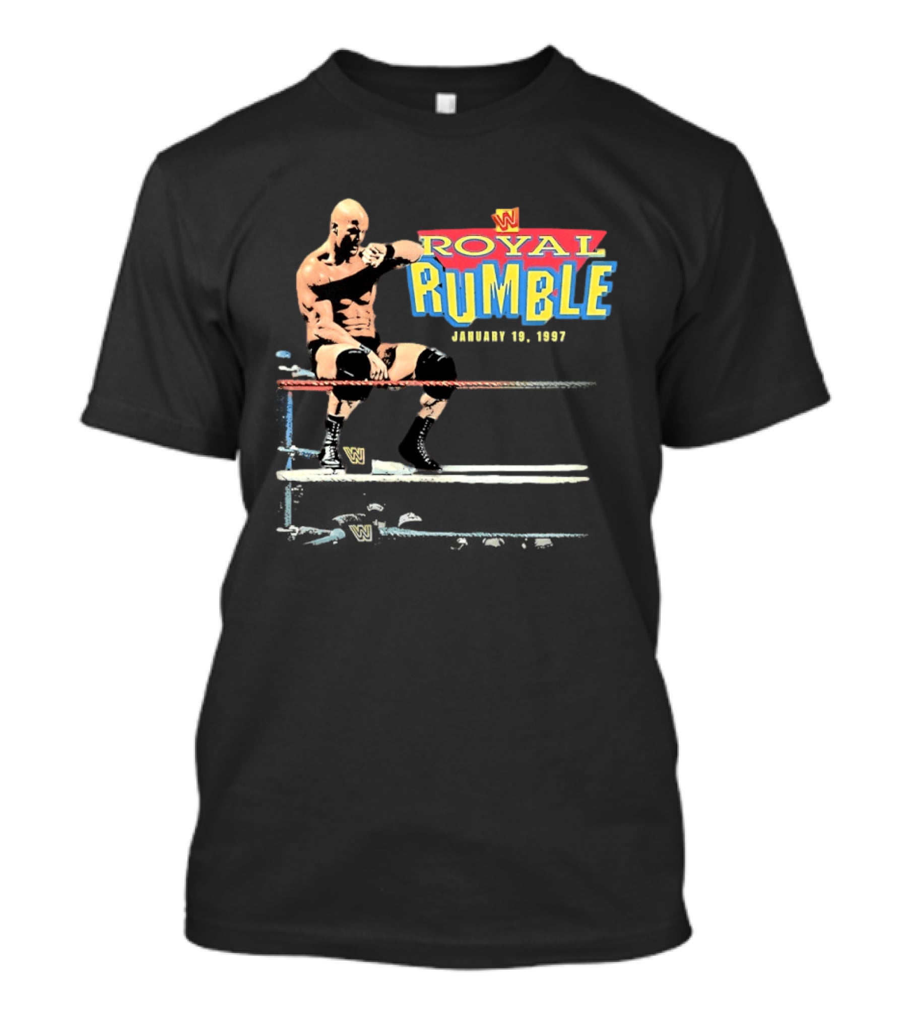 Royal Rumble 1997 Stone Cold Steve Austin WWE Wrestler T-Shirt