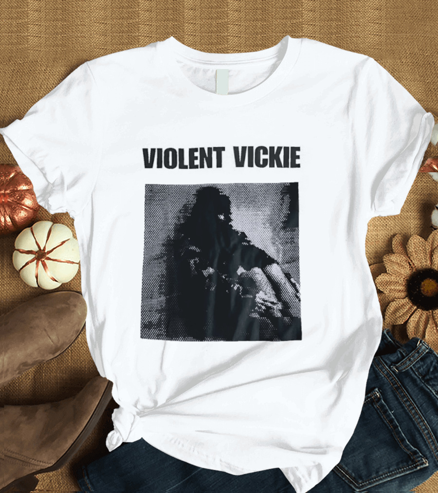 Violent Vickie Pixel Art Visual T-Shirt
