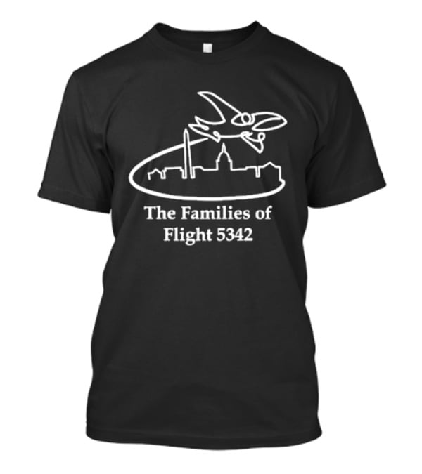 The Families Of Flight 5342 Washington Skyline Airplane T-Shirt