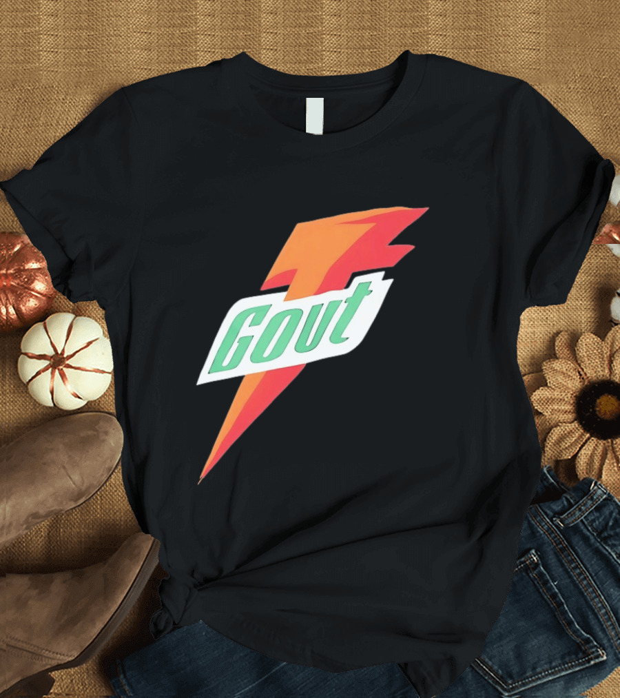 Gout Parody Orange Bolt T-Shirt