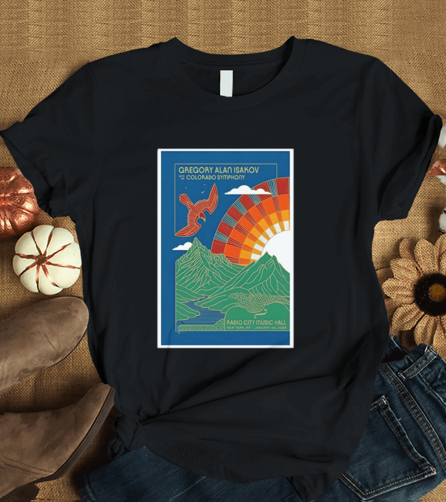 Gregory Alan Isakov With The Colorado Symphony New York Radio City Music Hall January 30 2026 T-Shirt