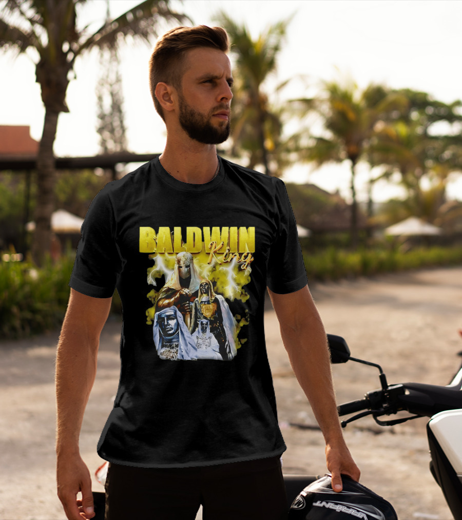 Baldwin King Medieval Knights Epic Heroic Adventure T-Shirt