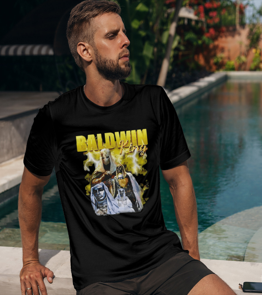 Baldwin King Medieval Knights Epic Heroic Adventure T-Shirt