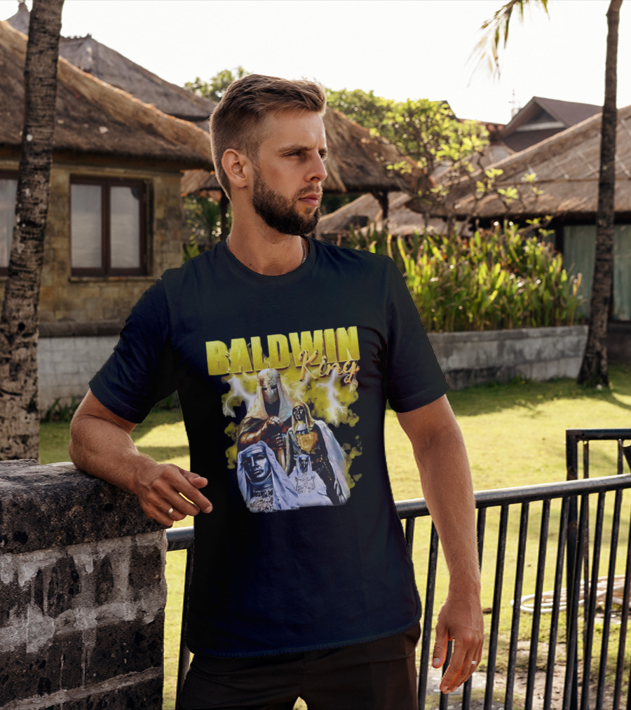 Baldwin King Medieval Knights Epic Heroic Adventure T-Shirt