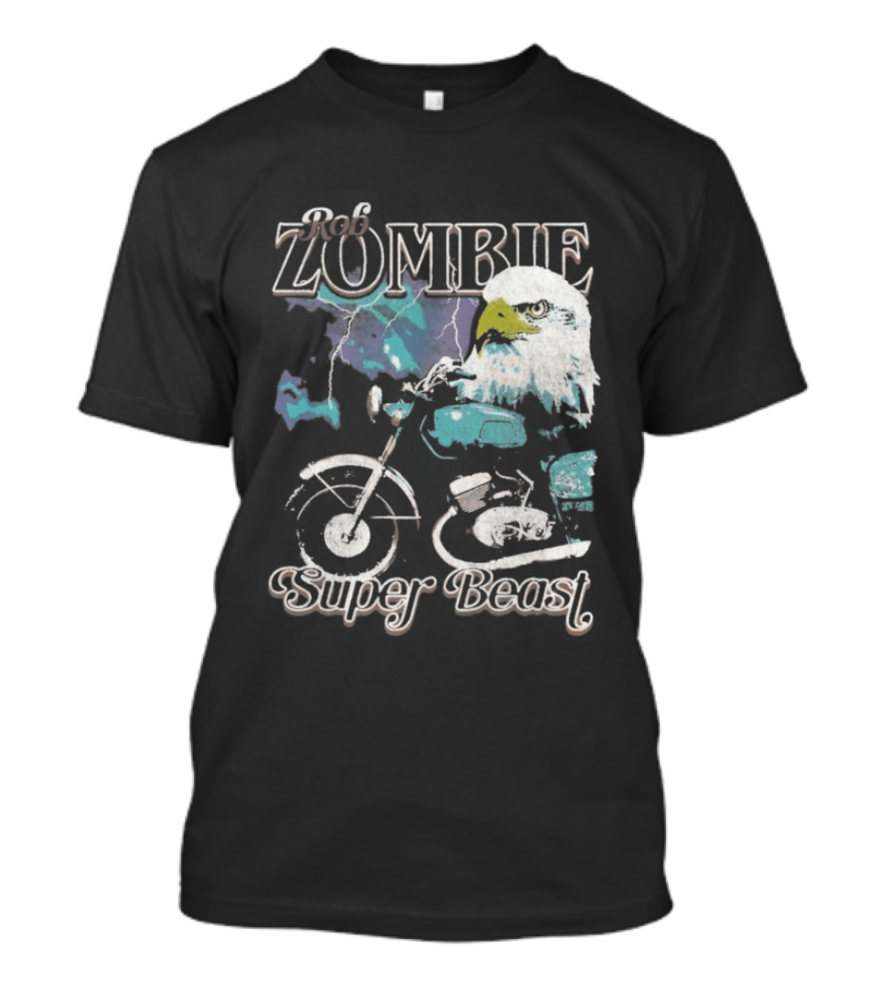 Rob Zombie Super Beast Eagle Motorbike T-Shirt