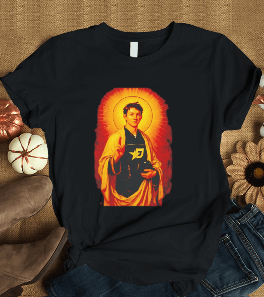 Saint Max Verstappen F1 Racing Iconic Imagery With Halo And Driver T-Shirt