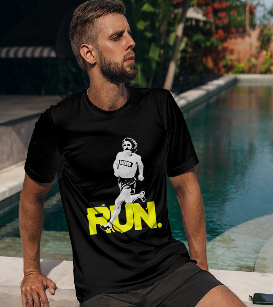 Steve Prefontaine Run Iconic Yellow T-Shirt