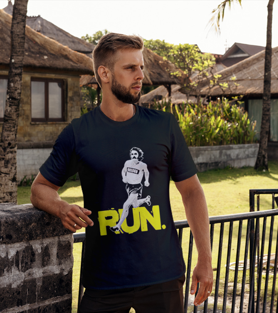 Steve Prefontaine Run Iconic Yellow T-Shirt