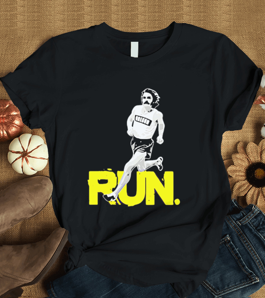 Steve Prefontaine Run Iconic Yellow T-Shirt
