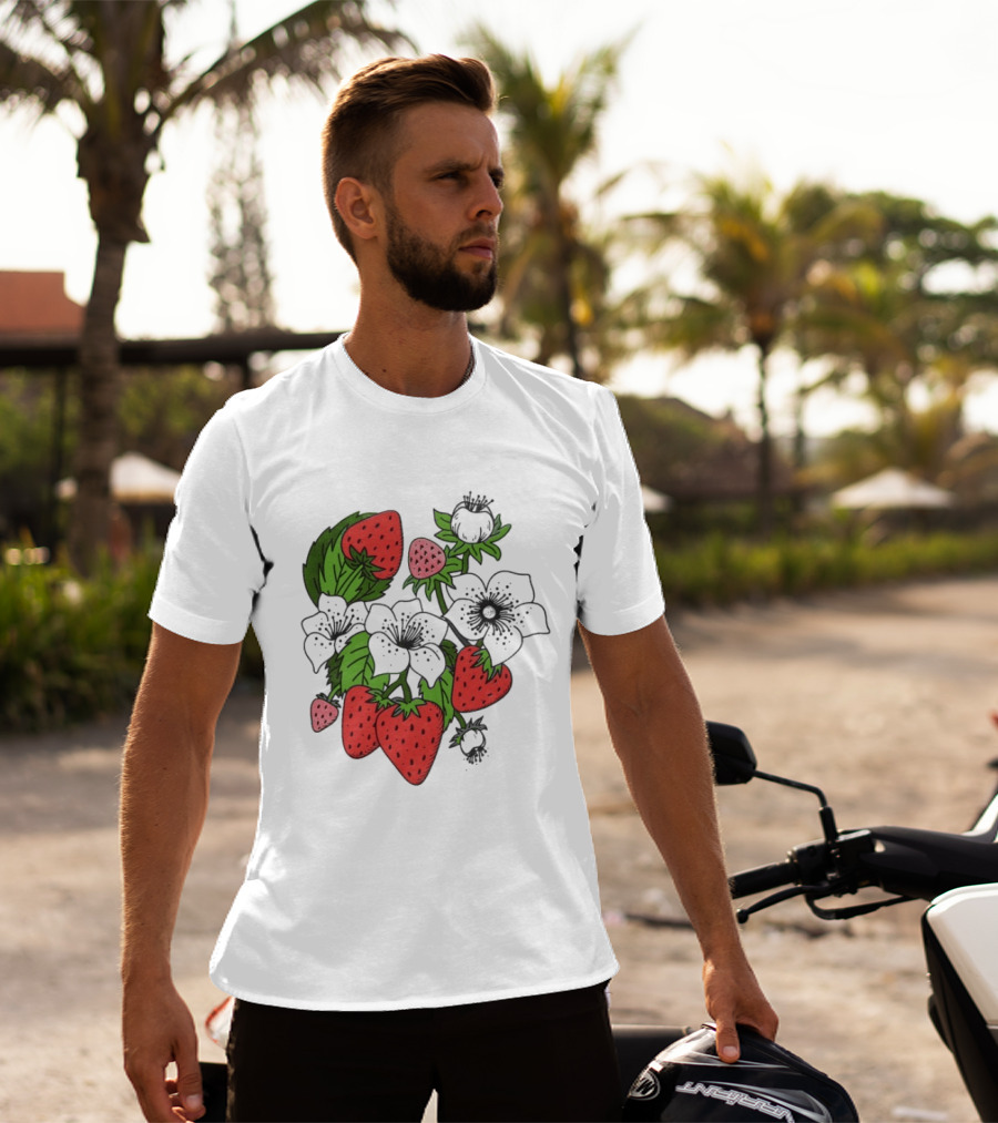 Big Bud Press Strawbaby Anniversary Strawberry Botanical T-Shirt