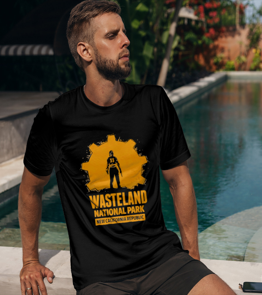Player 33 Wasteland National Park New California Republic T-Shirt