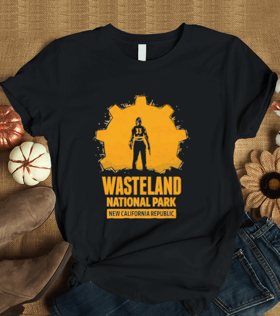 Player 33 Wasteland National Park New California Republic T-Shirt
