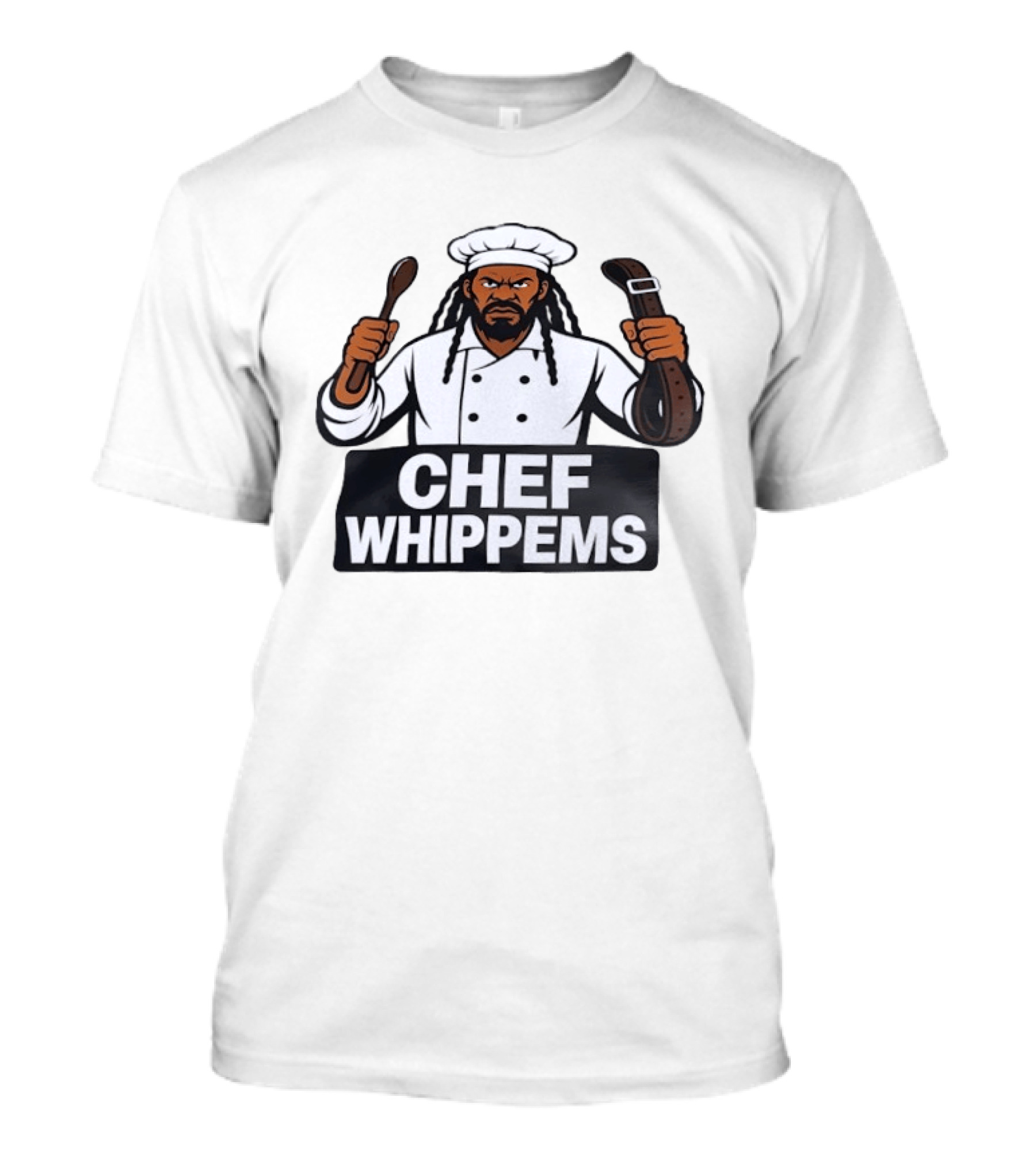 Chef Whippems Character Design Featuring Wooden Spoon And Belt T-Shirt