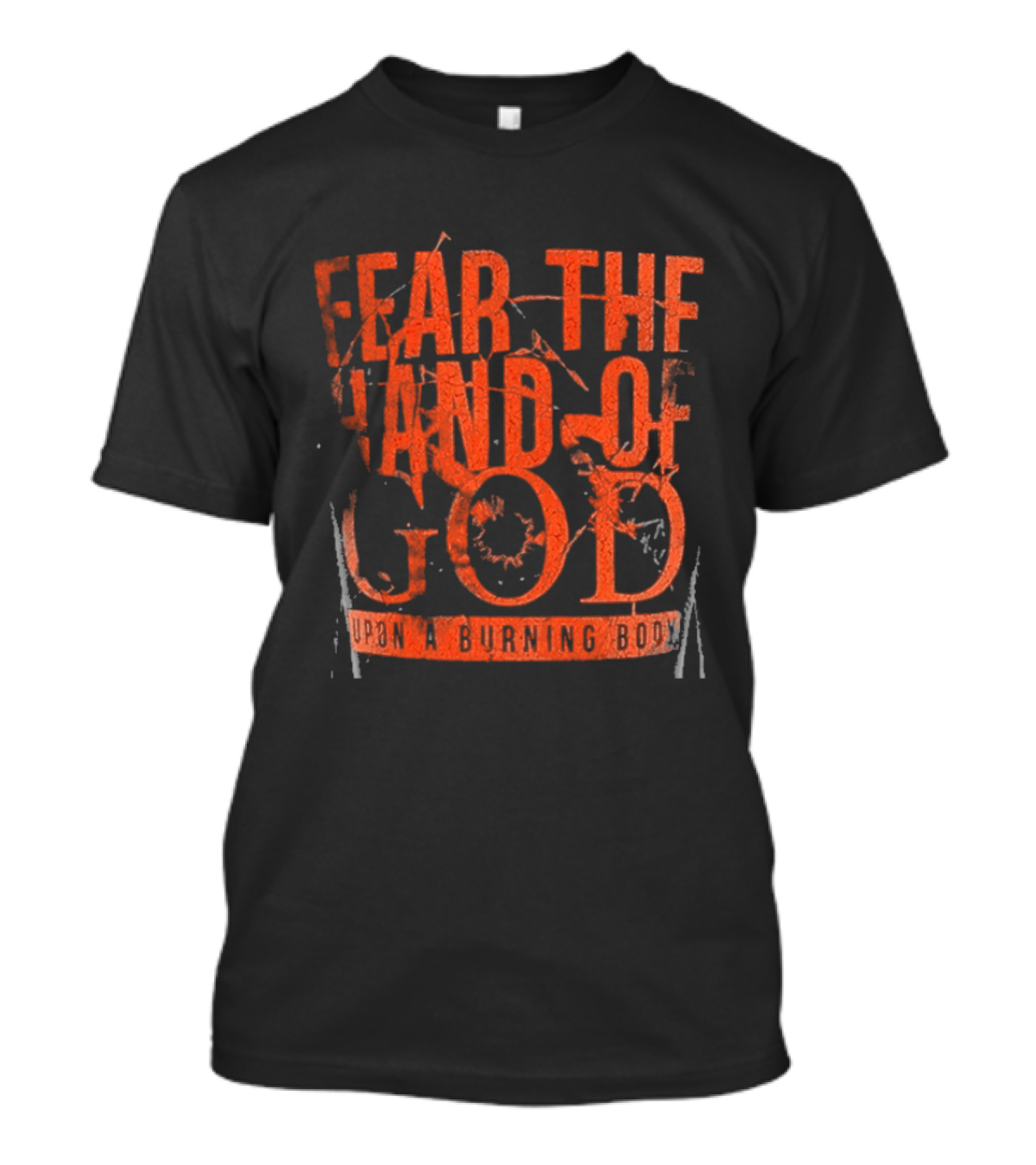 Upon A Burning Body Fear The Hand Of God Fiery Red T-Shirt