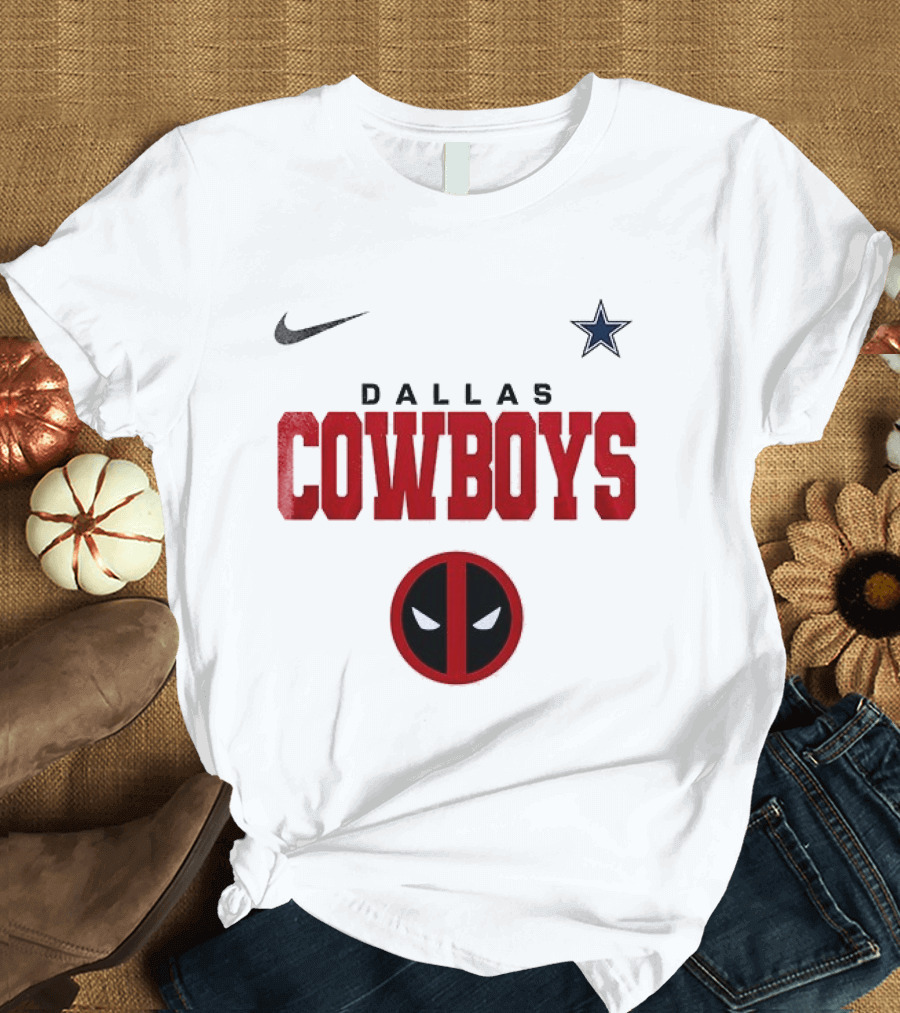 Dallas Cowboys Deadpool Collaboration Nike Star T-Shirt