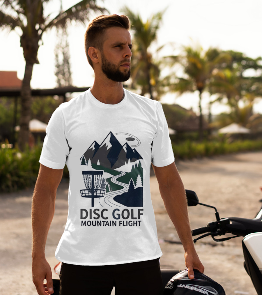 Disc Golf Mountain Flight Adventure Scenic Course T-Shirt