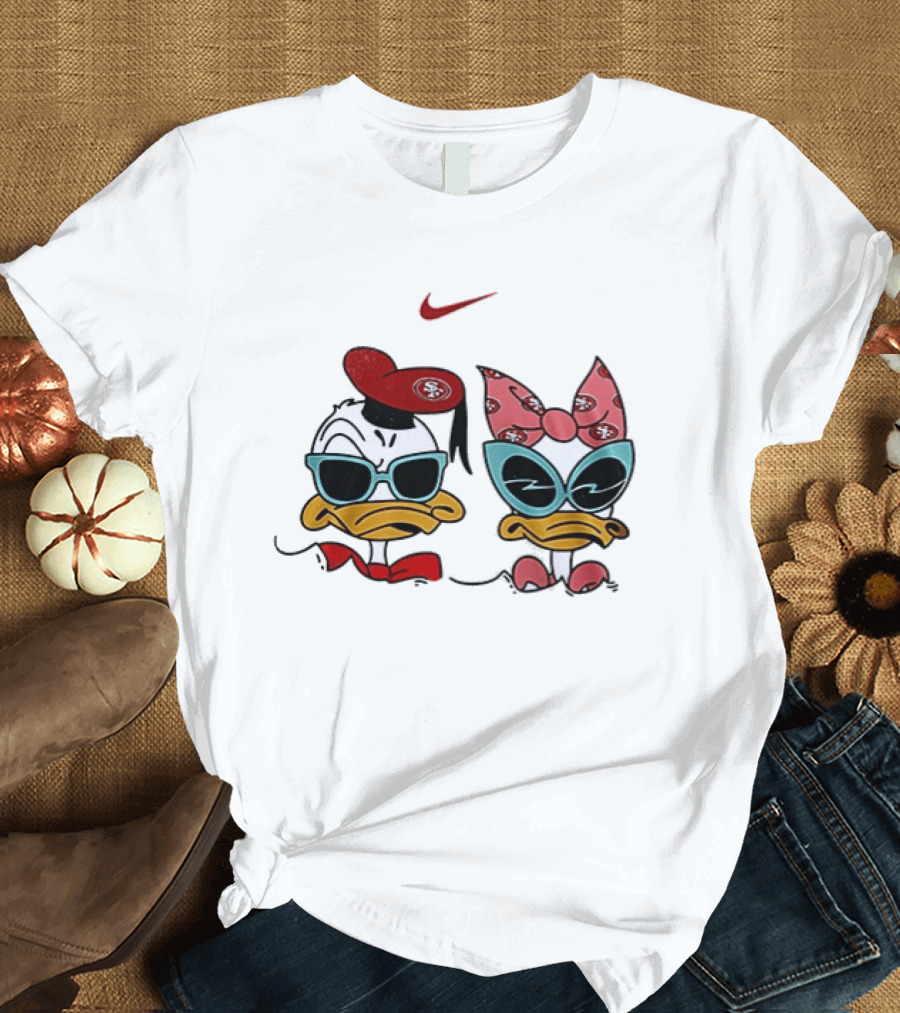Nike San Francisco 49ers Donald Daisy Duck Collaboration T-Shirt