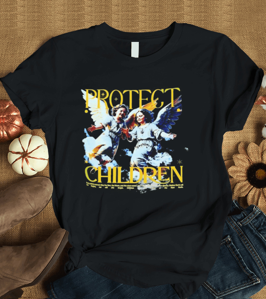 Protect Children Angel Guardians Heavenly Wings T-Shirt