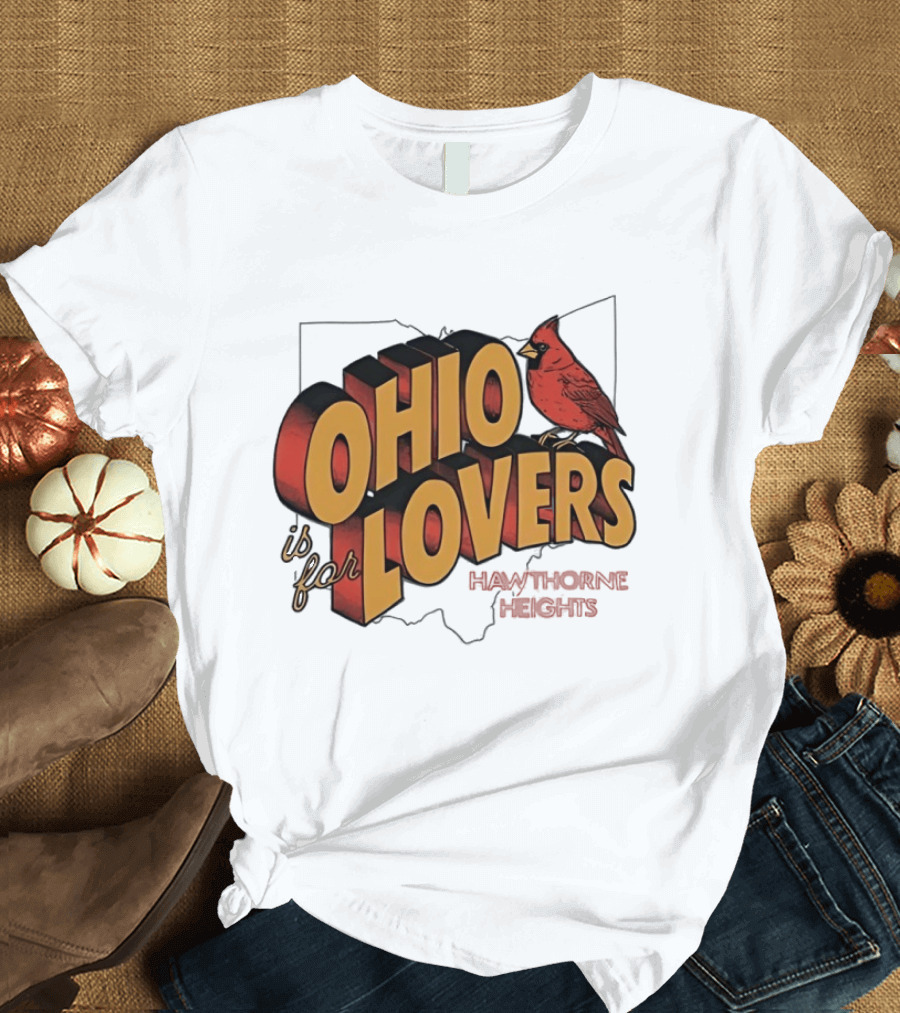 Ohio Is For Lovers Hawthorne Heights Cardinal T-Shirt