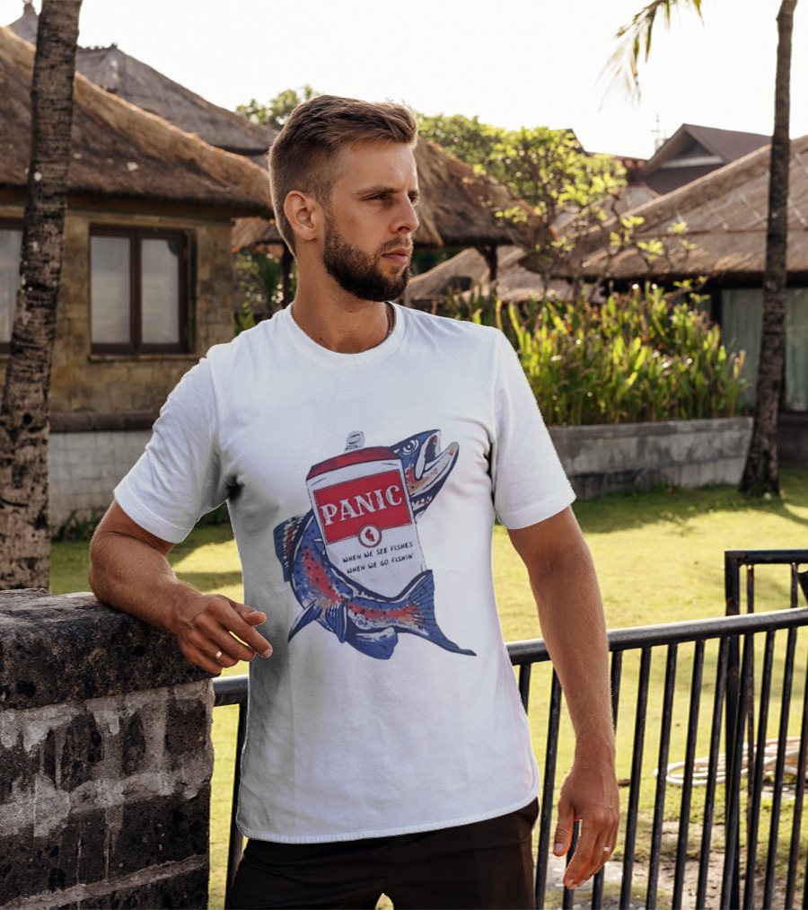 Widespread Panic When We See Fishes Go Fishin' WSMFP Fishing Lot T-Shirt