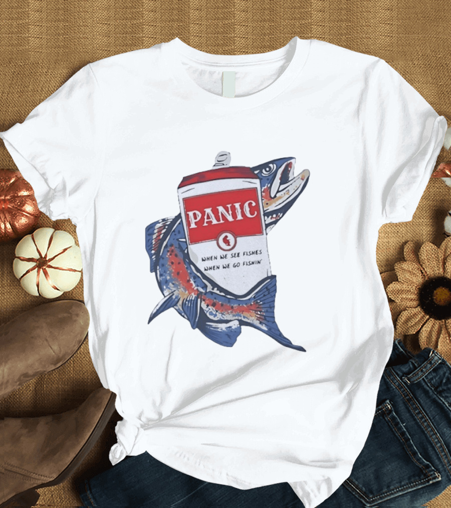 Widespread Panic When We See Fishes Go Fishin' WSMFP Fishing Lot T-Shirt