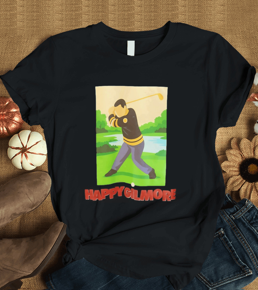 Happy Gilmore Hockey Player Golfing Pittsburgh Penguins T-Shirt