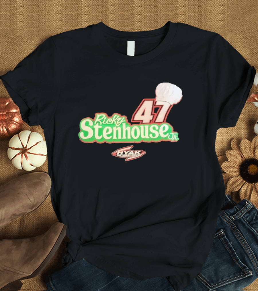 Ricky Stenhouse Jr 47 Hyak Motorsports Chef Hat T-Shirt