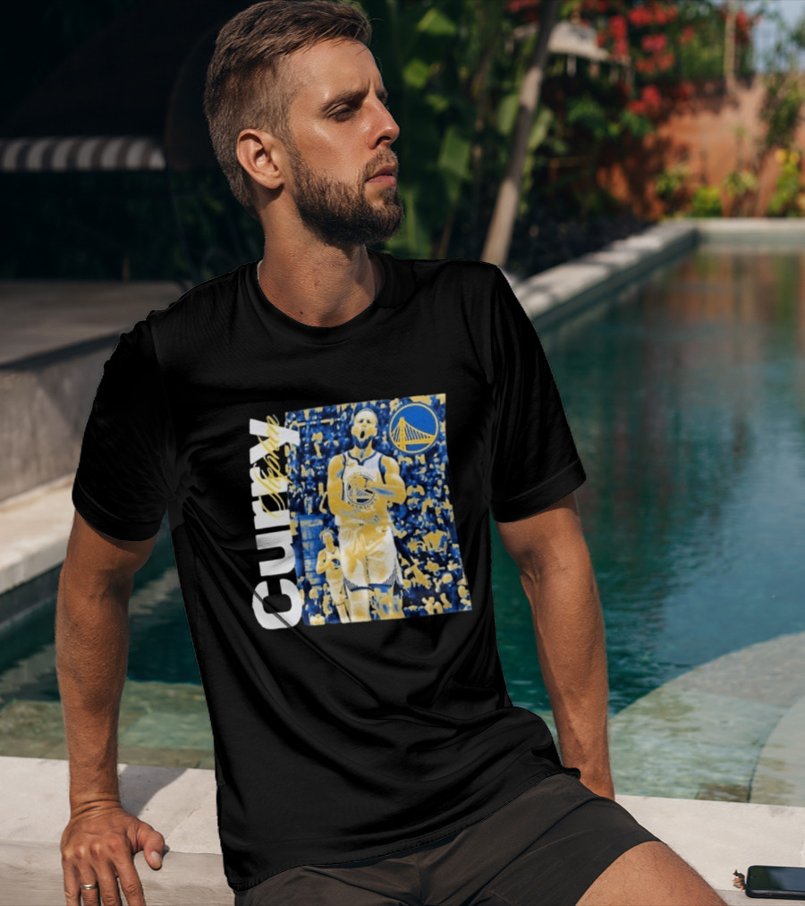 Stephen Curry Golden State Warriors NBA Season Start Action T-Shirt