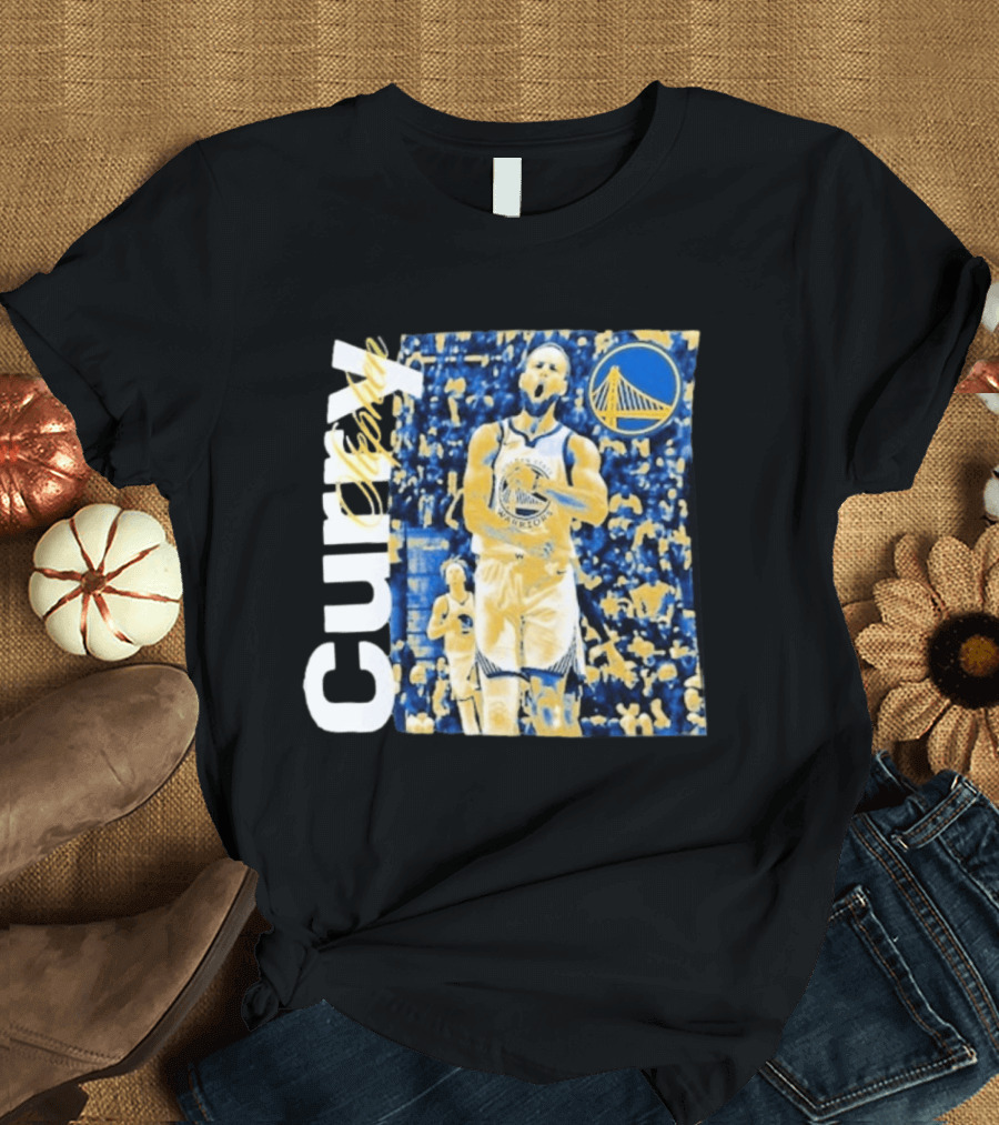 Stephen Curry Golden State Warriors NBA Season Start Action T-Shirt