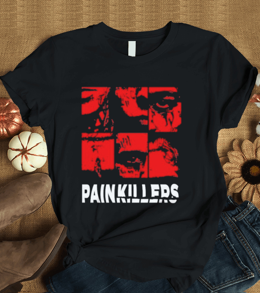 Yzo And Ptk Painkillers Eye Red Faces T-Shirt