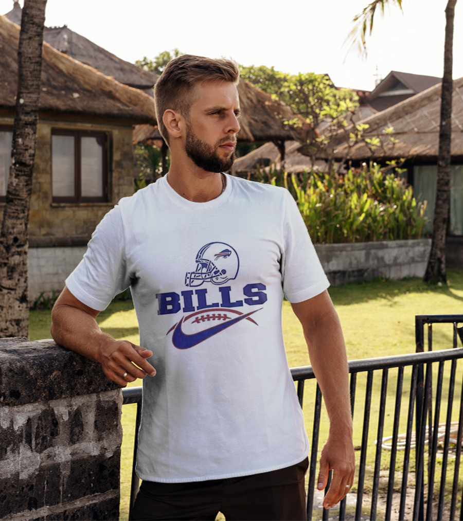 Buffalo Bills Helmet Football Sports Fan Gear T-Shirt