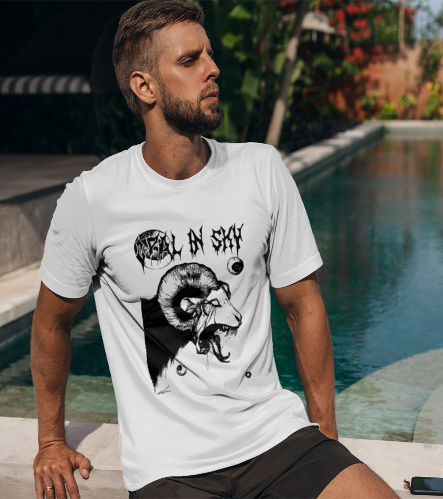 Olivia Dark Opal In Sky Satanic Ram T-Shirt