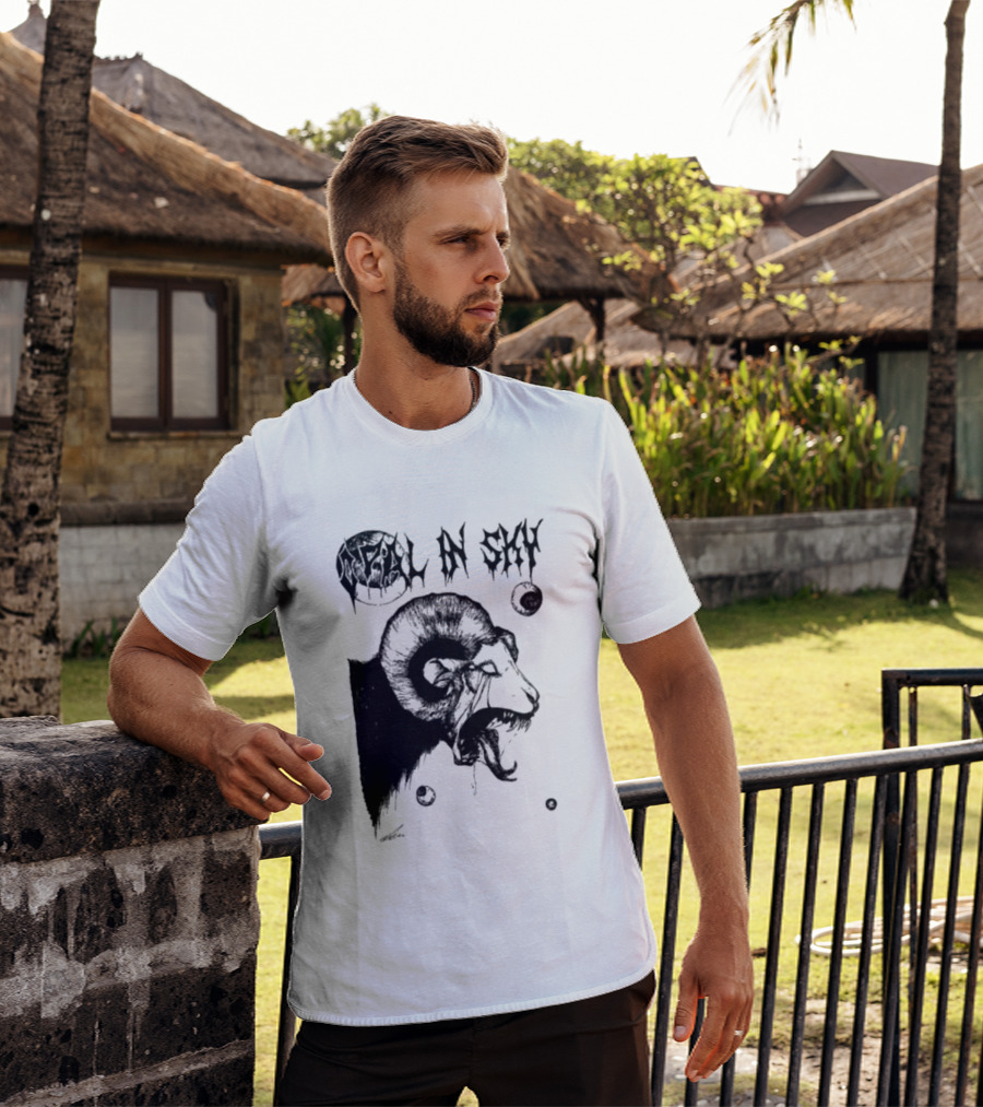 Olivia Dark Opal In Sky Satanic Ram T-Shirt