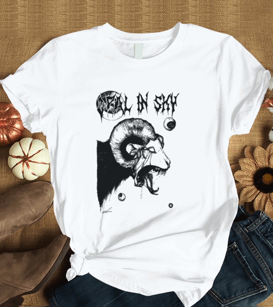 Olivia Dark Opal In Sky Satanic Ram T-Shirt