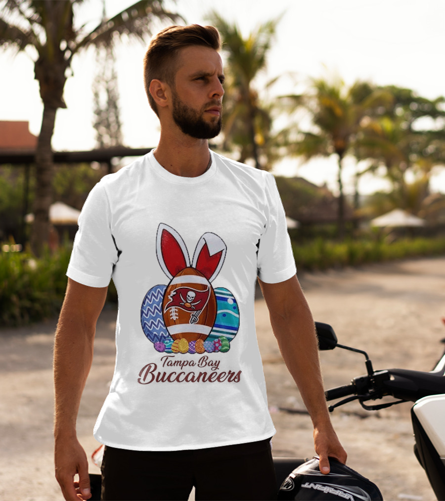 Tampa Bay Buccaneers Easter Bunny Football Eggs Buccaneers T-Shirt