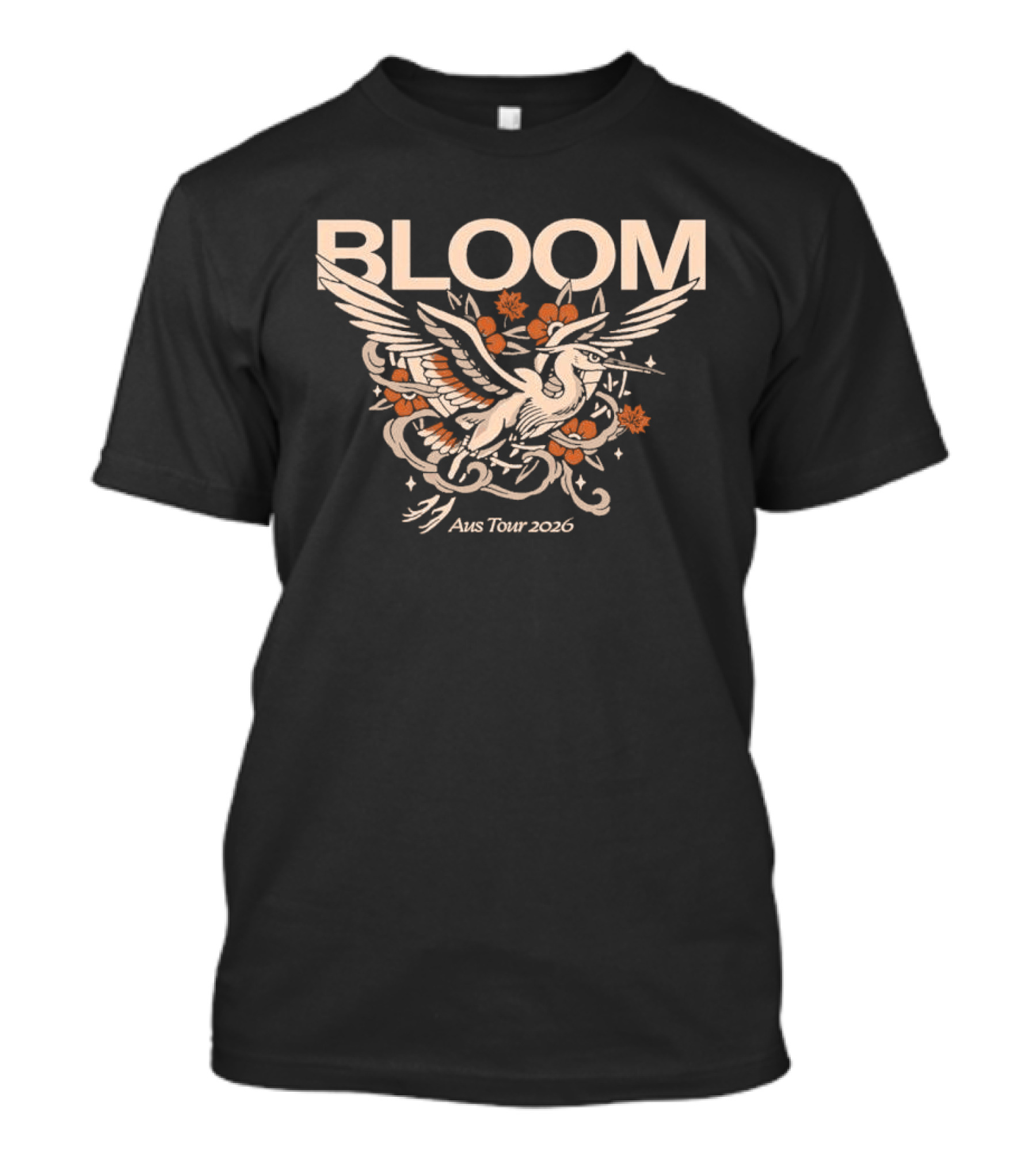 Bloom Aus Tour 2026 Phoenix And Floral T-Shirt