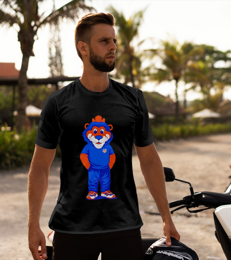 FC Cincinnati Casual Gary Mascot Blue And Orange Outfit T-Shirt