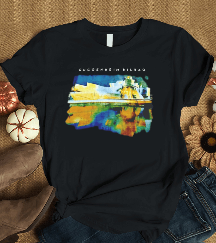 Guggenheim Bilbao Museum Painting Abstract Art Reflection T-Shirt