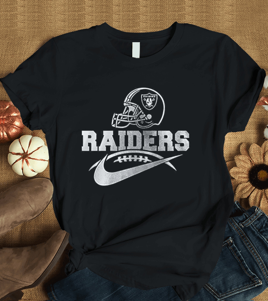 Raiders Helmet Nike Football T-Shirt