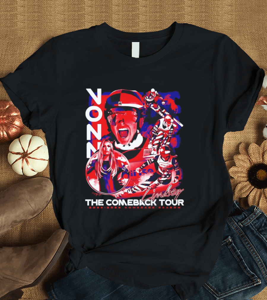 Lindsey Vonn The Comeback Tour Skiing Champion T-Shirt