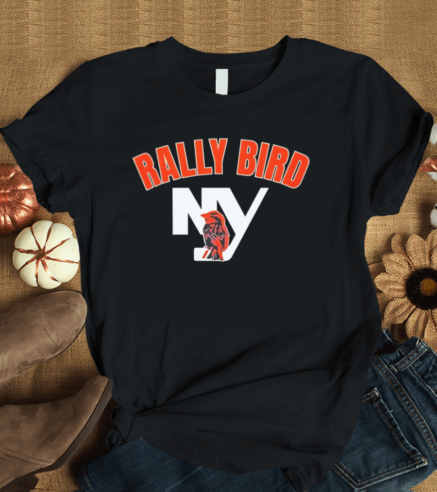 Rally Bird NY Islanders Ice Hockey Fan Gear T-Shirt