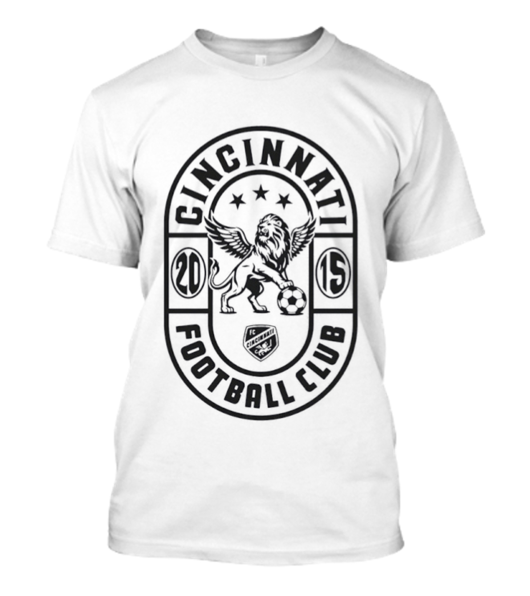 Cincinnati Football Club Winged Lion Emblem Est 2015 T-Shirt