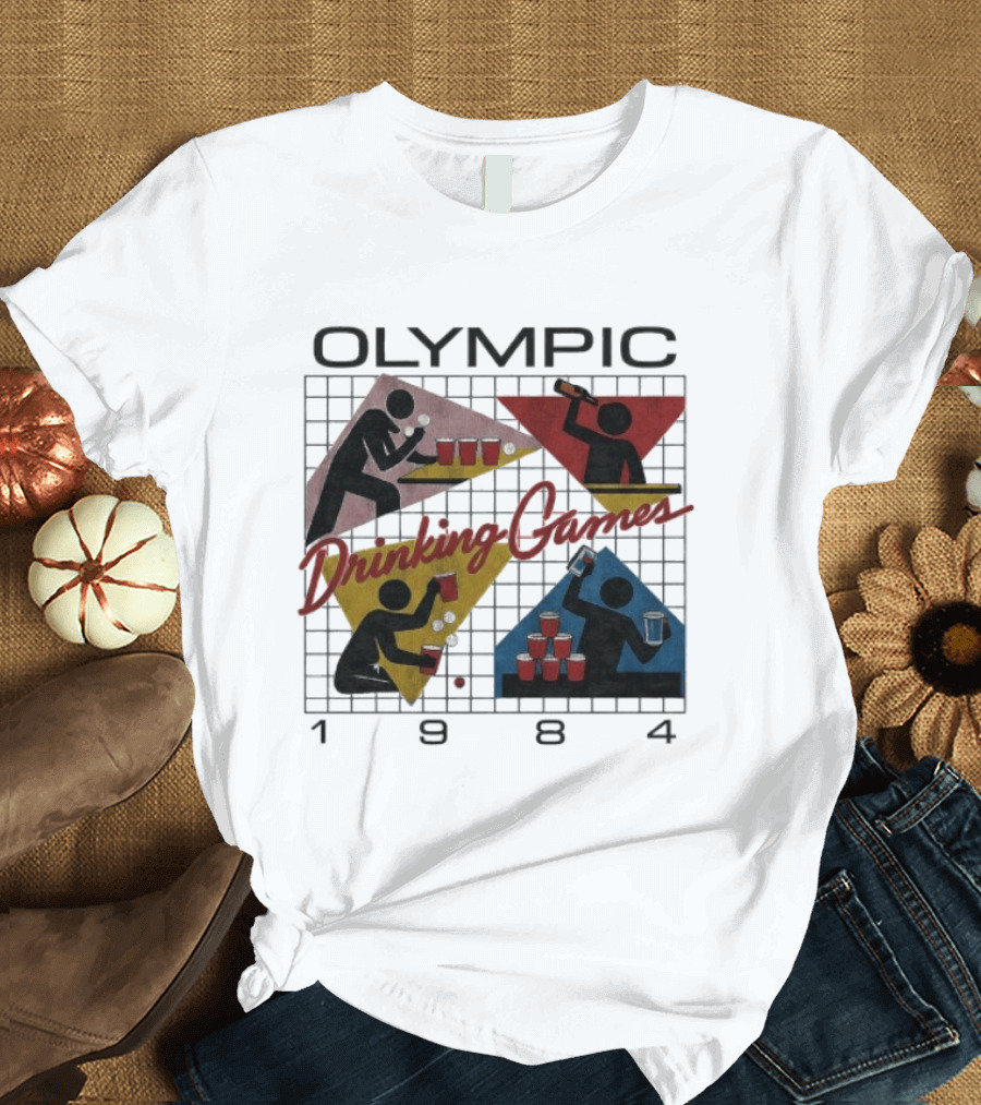 Olympic Drinking Games 1984 Beer Pong T-Shirt